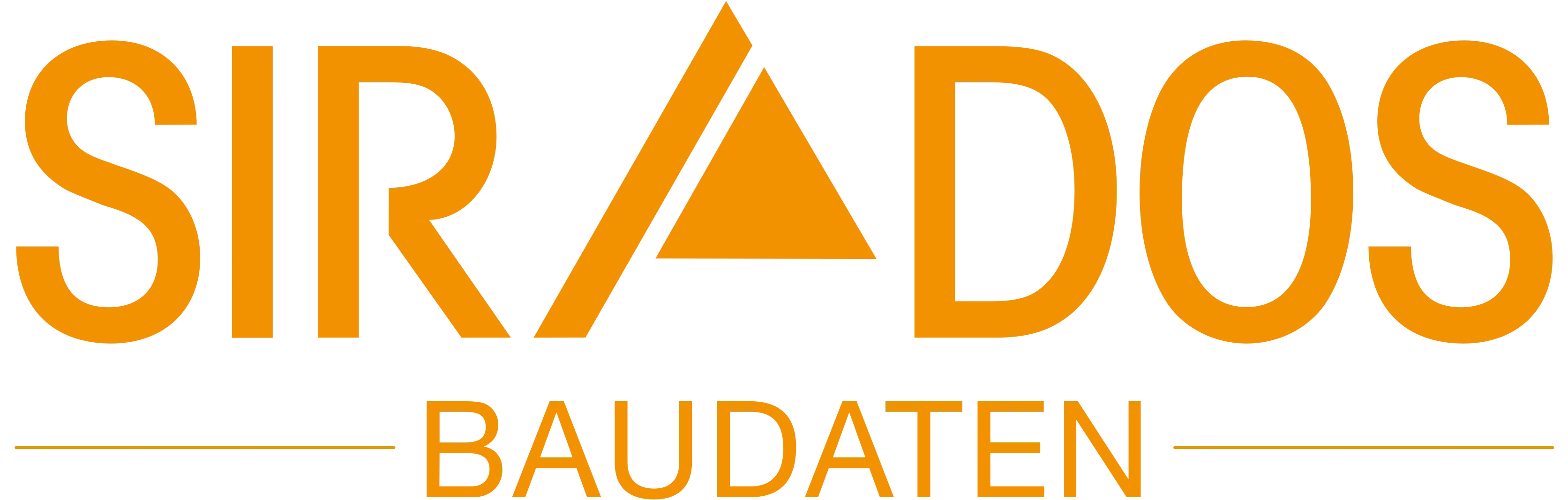 Gelb-schwarzes Logo mit dem Firmennamen „SIRADOS“ in Großbuchstaben.